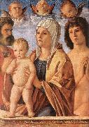BELLINI, Giovanni, Madonna with Child and Sts. Peter and Sebastian fgf